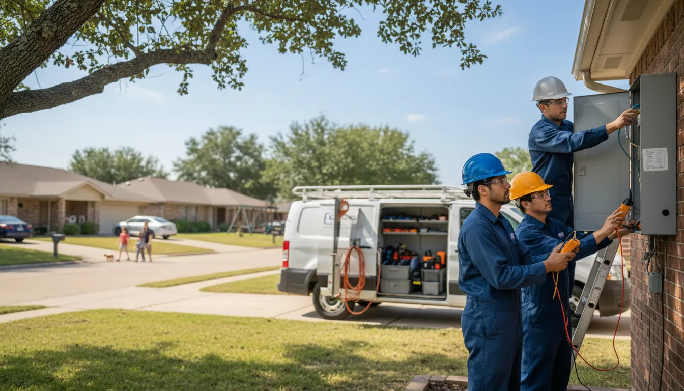 Certified electrician providing emergency electrical services in New Athens, OH
